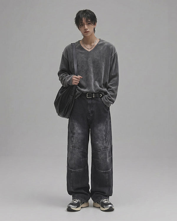 (UNISEX) Brine V-neck Knit