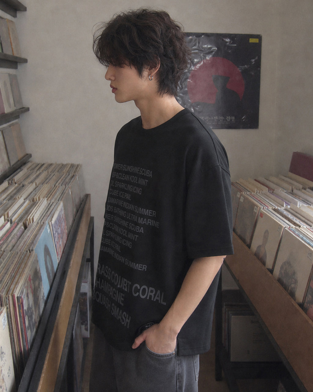 (UNISEX) Ss Slogan Over T-shirt