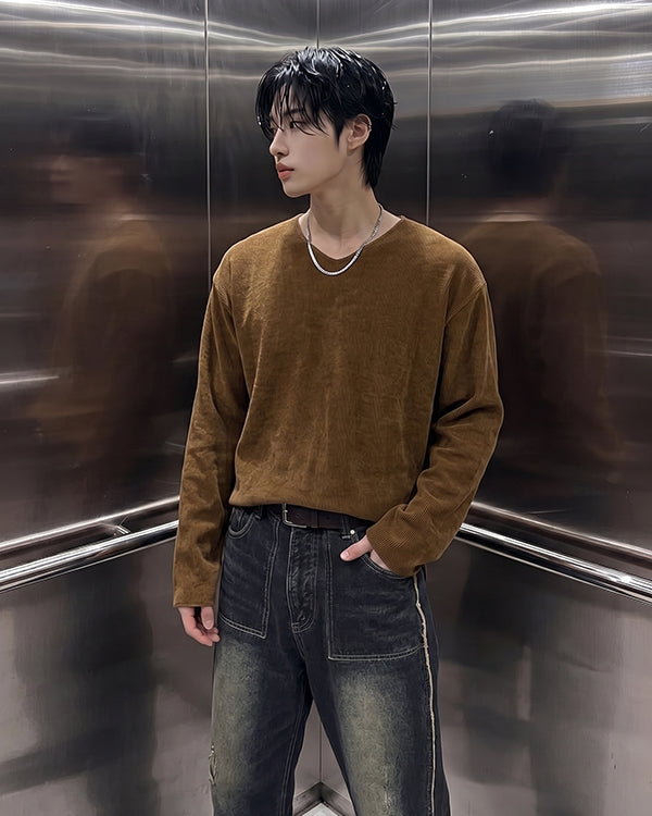 (UNISEX) Brine V-neck Knit