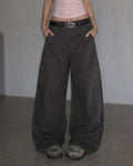 (UNISEX) Curved Pigment Cargo Pants