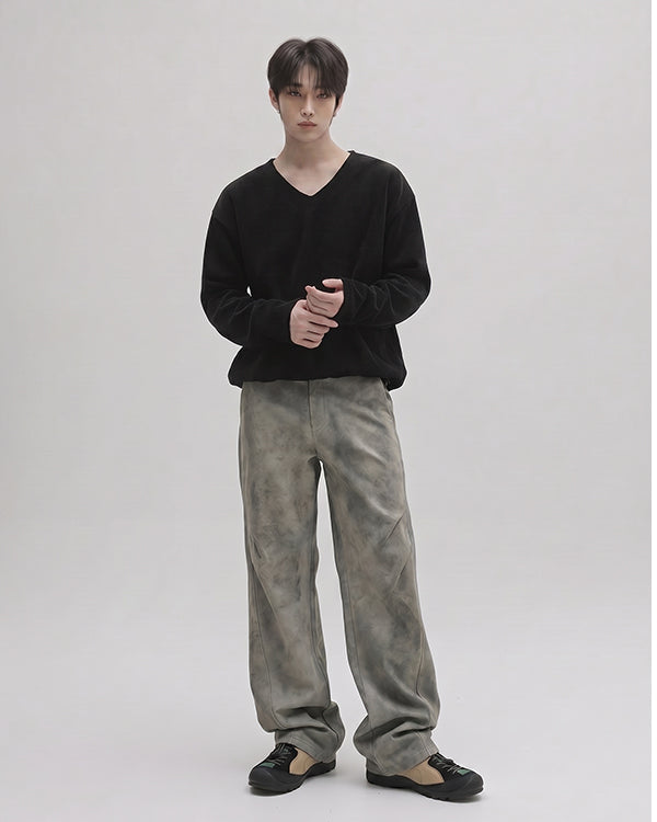 (UNISEX) Brine V-neck Knit
