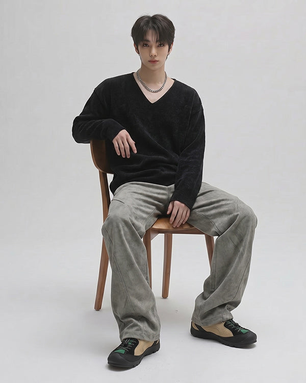 (UNISEX) Brine V-neck Knit